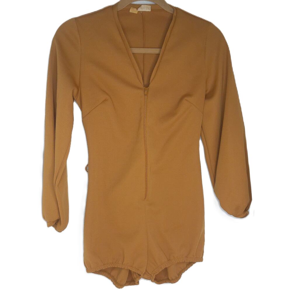 Vintage Cole Of California Body Suit Romper Playsuit Disco Glam Size READ